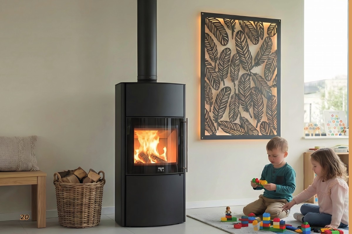 Poêle à bois Ardeco T2 Color & Fire