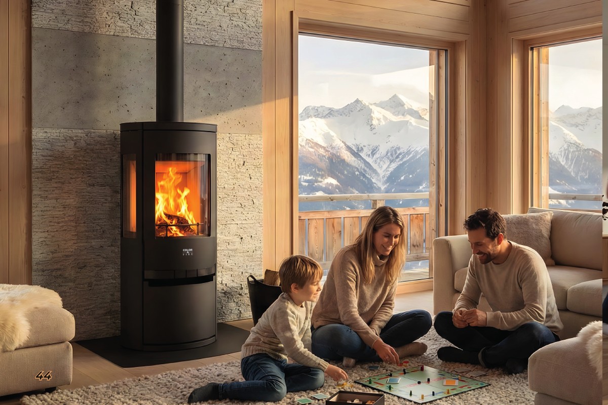 Poêle à bois Trivision G3 Color & Fire
