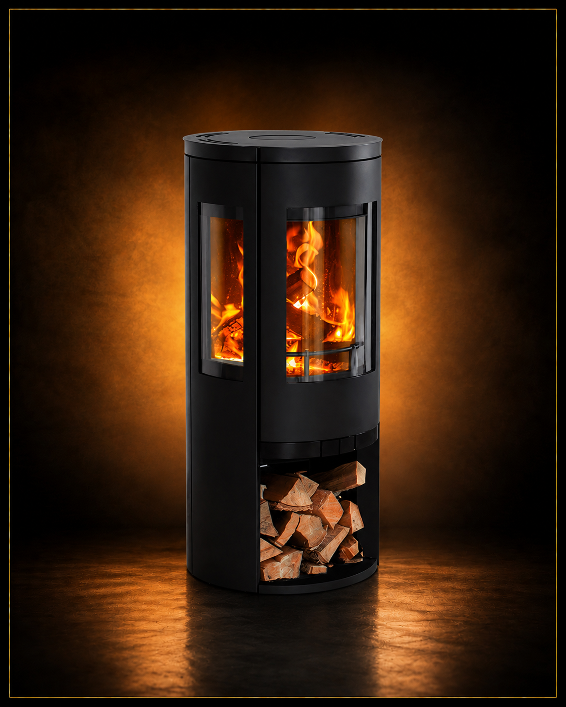 Poêle à bois Trivision G3 Color & Fire