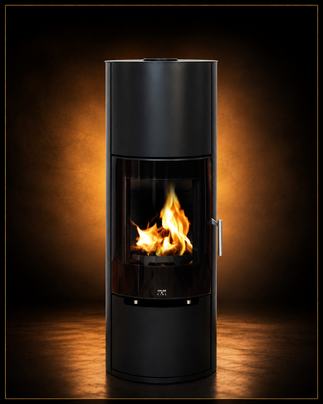 Poêle à bois Nodus H2 Color & Fire